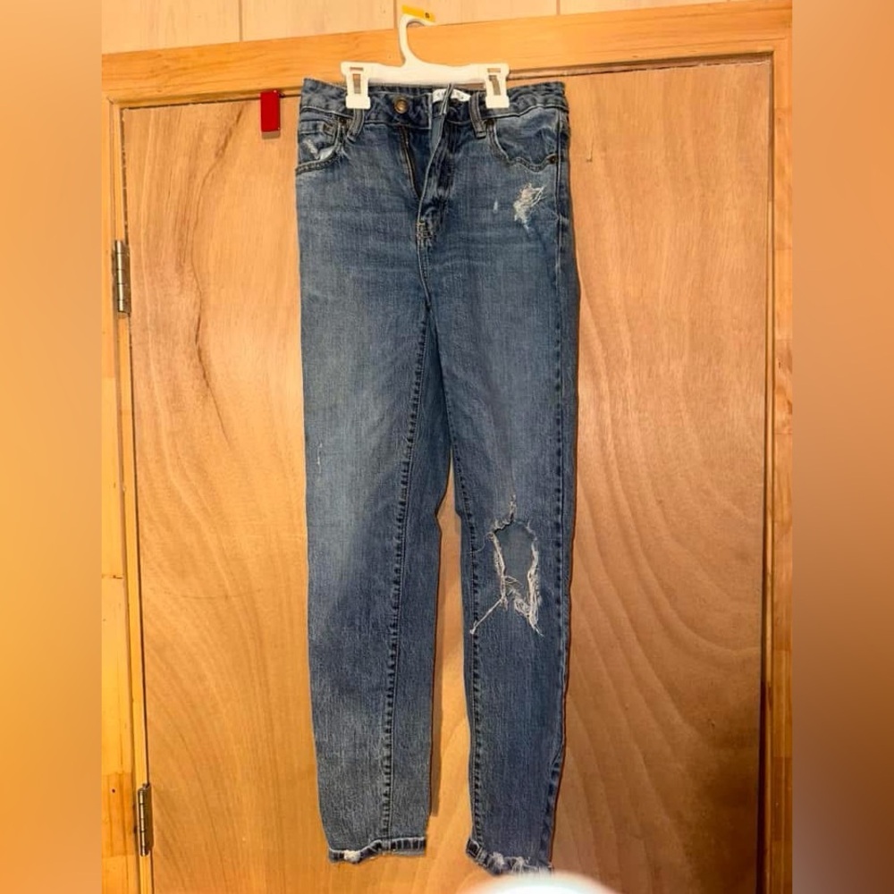 Eunina Blue Straight Leg Pants